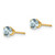 14k 4mm March/Aquamarine Post Earrings XBE51