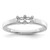 14K White Gold Family Jewelry Genuine Stone & Diamond Set Ring XMRW31/2GY