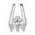 14k White Gold Holds 5.75mm Stone, Slide Mounting XS654