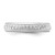 14k White Gold 3mm Design Etched Wedding Band Size 5 XWB250-5