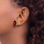 14k 10x8mm Emerald Cut Garnet Earrings XE69GA
