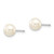 14k White Gold 5-6mm White Round FW Cultured Pearl Stud Post Earrings XW50PW
