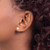 14k White Gold 5-6mm White Round FW Cultured Pearl Stud Post Earrings XW50PW
