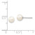 14k White Gold 5-6mm White Round FW Cultured Pearl Stud Post Earrings XW50PW
