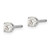 14k White Gold AA Quality Complete Diamond Stud Earring XW11AA-S