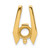 14k Holds 6.5mm Stone, Chain Slide Mounting XS657