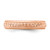14k Rose Gold 3mm Design Etched Wedding Band Size 8 XWB251-8