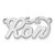 14k White Gold Polished Name Plate XNA143W