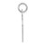 14k White Gold Large Engravable Heart XWM526/35