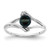 14k White Gold 5mm Black FW Cultured Pearl A Diamond ring Y1882BP/A