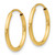 14k 1.5mm Polished Round Endless Hoop Earrings XY1158