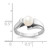 14k White Gold 6mm FW Cultured Pearl ring Y1868PL