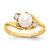 14k 6mm FW Cultured Pearl AAA Diamond ring Y1932PL/AAA