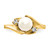 14k 6mm FW Cultured Pearl AAA Diamond ring Y1932PL/AAA