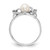 14k White Gold 5.5mm FW Cultured Pearl A Diamond ring Y2017PL/A