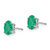 14k White Gold Emerald Earrings XE87WE-B