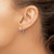 14K White Gold 1.25mm Diamond-cut Endless Hoop Earring XY1219W