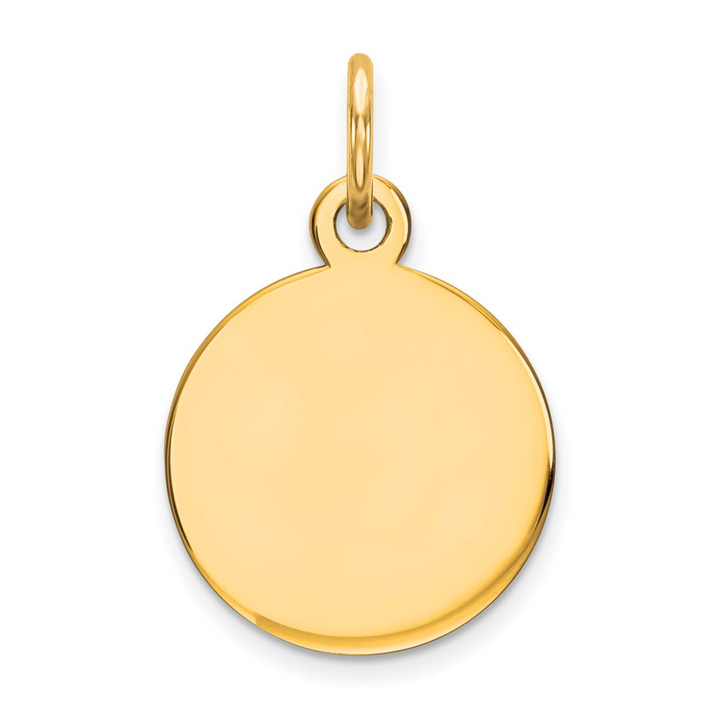 14K Round Disc Charm XM537/18