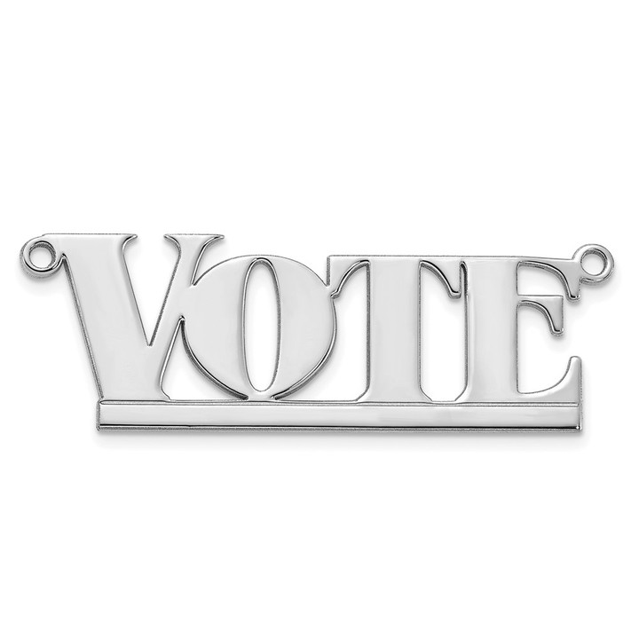 Sterling Silver/Rhodium-plated Underlined Name Plate XNA632SS