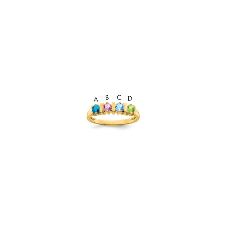 14k Synthetic Family Jewelry Ring XMR6/4SY
