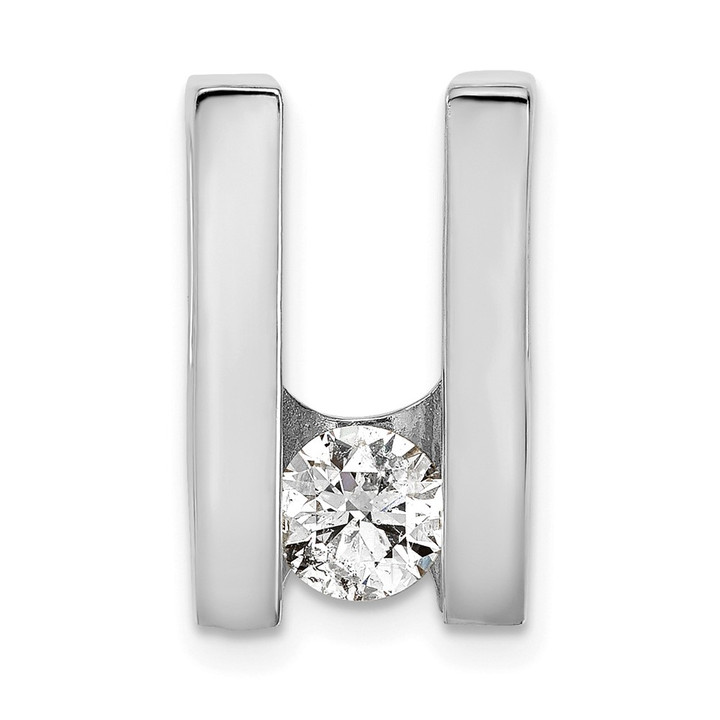 14k White Gold AA 5.25mm Diamond Slide XSW60AA