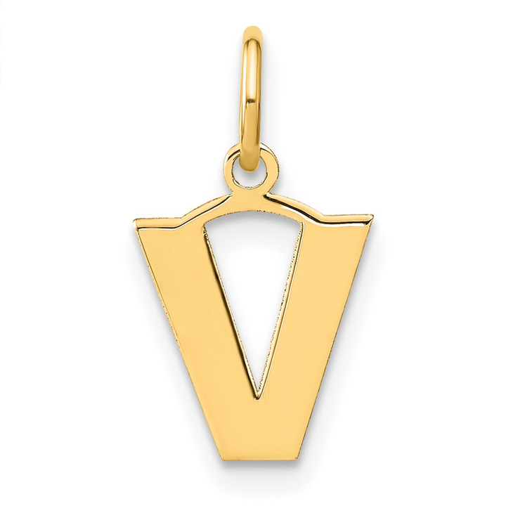 14ky Letter V Initial Pendant XNA1337Y/V