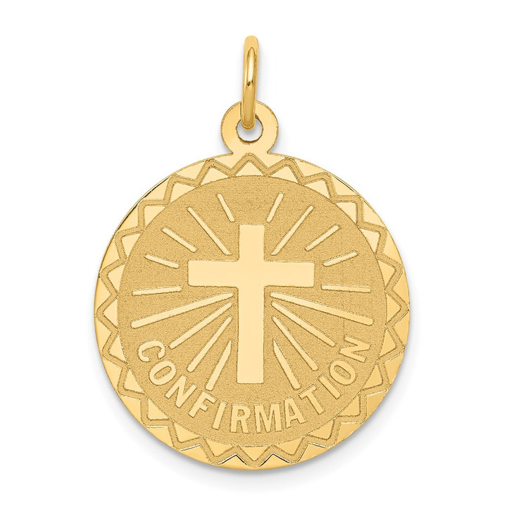 14k Confirmation Disc Charm XAC731