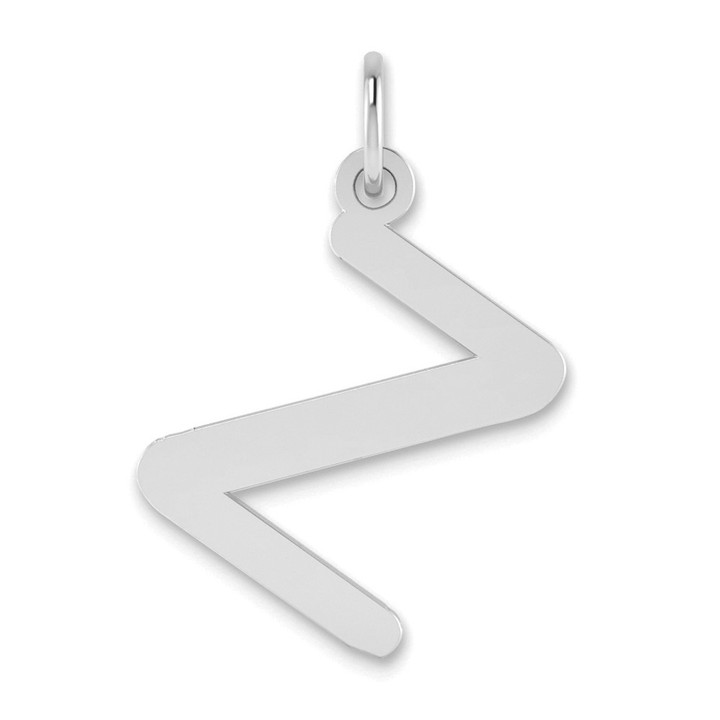 14kw Polished Bubble Letter Z Initial Pendant YC1441WZ