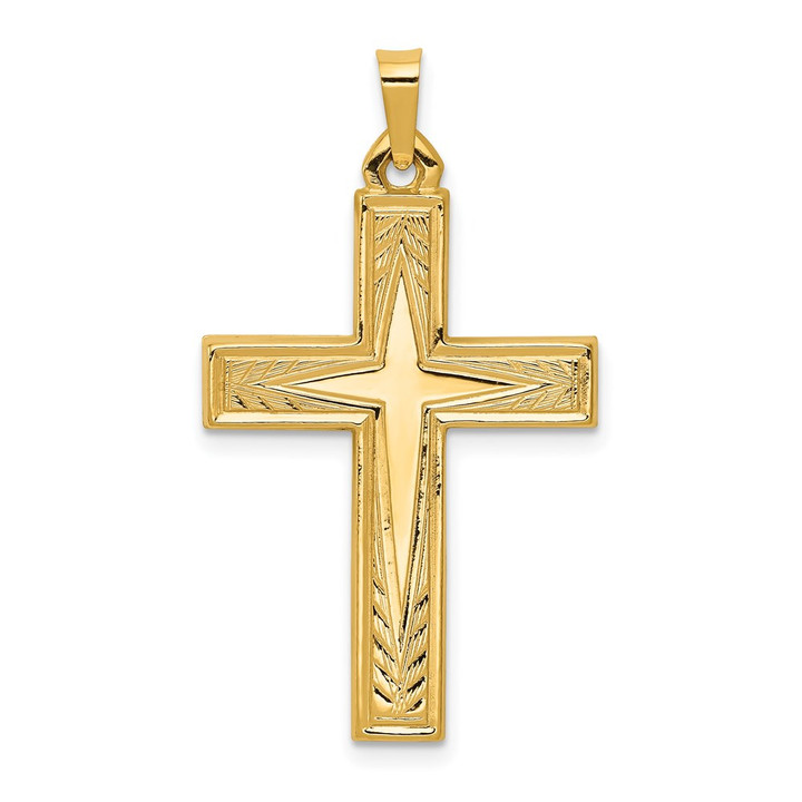 14k Polished Latin Cross Pendant XR1433