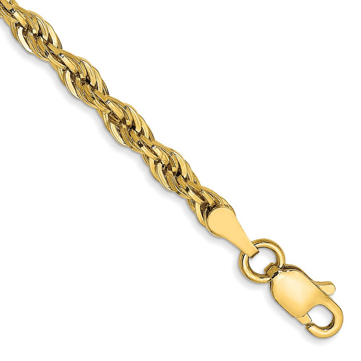 10k 3mm Semi-Solid Rope Chain 10BC133-7