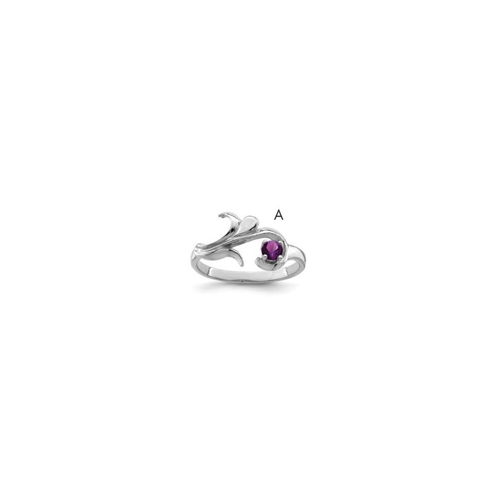 Sterling Silver Rhodium-plated Family Jewelry Ring XMR4/1SS-9