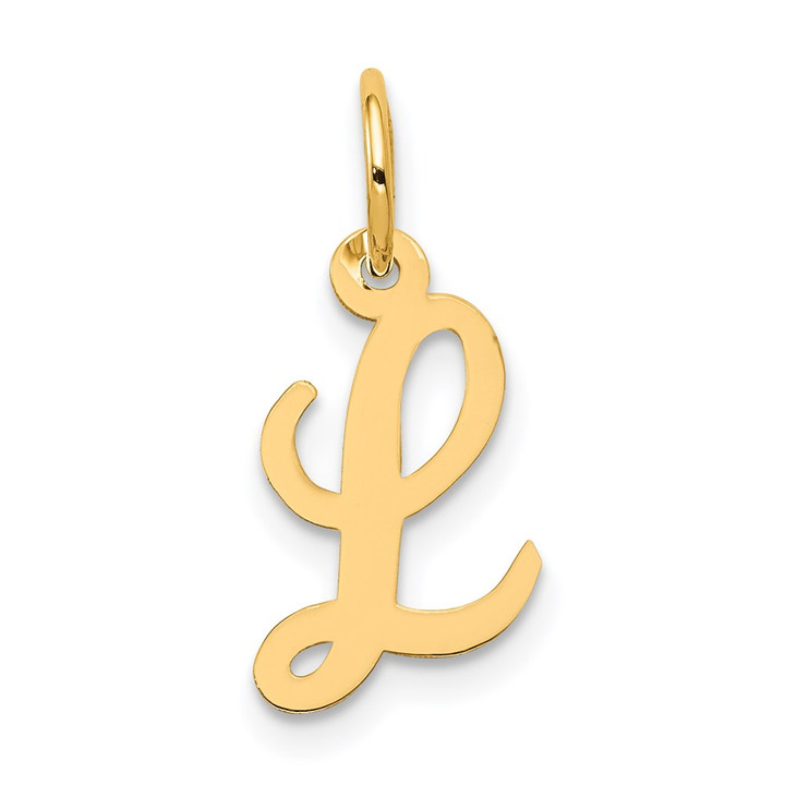 14k Small Script Letter L Initial Charm YC658L