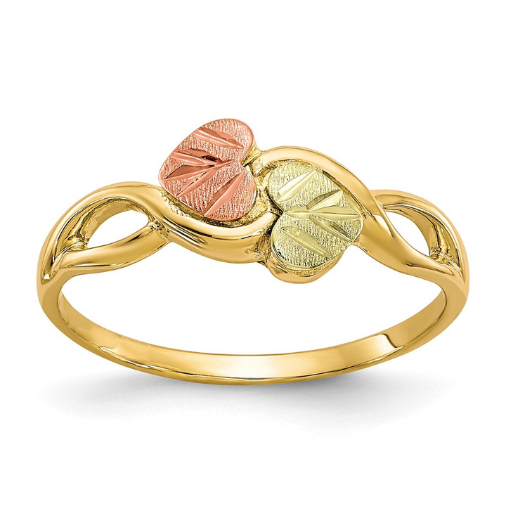 10k Tri-color Black Hills Gold Ring 10BH628