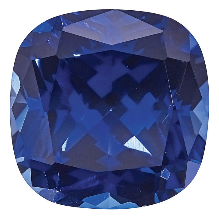 Created Blue Sapphire 7mm Antique Cushion CS-0700-CUF-BL