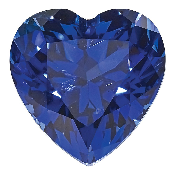 Created Blue Sapphire 8mm Heart CS-0800-HTF-BL
