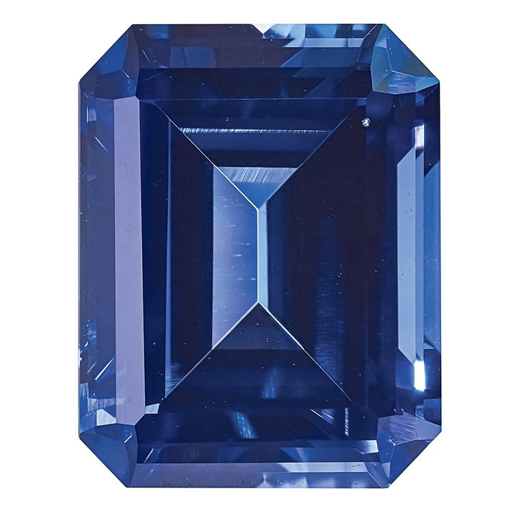 Created Blue Sapphire 10x8mm Emerald Cut CS-1008-OCE-BL