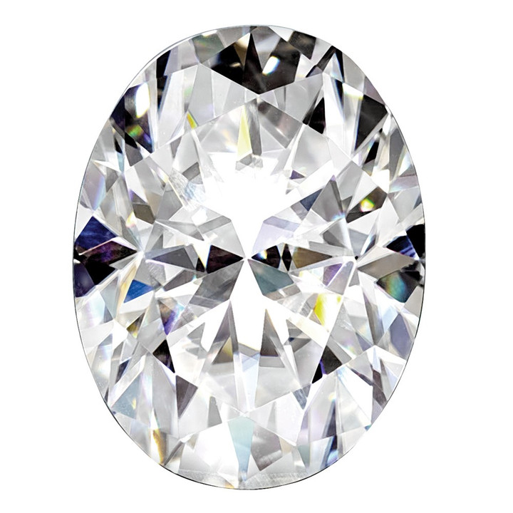 Created White Sapphire 7x5mm Oval CS-0705-OVF-WH