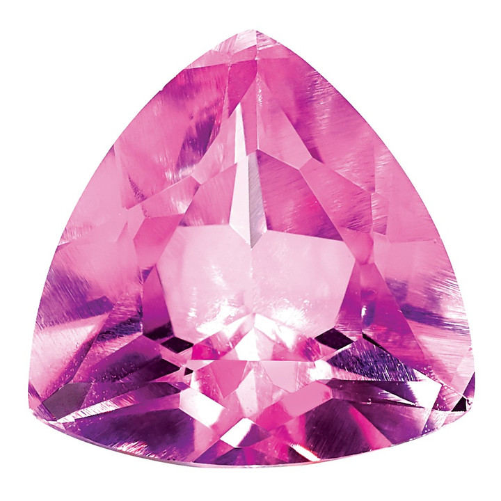 Created Pink Sapphire 6mm Trillion CS-0600-TRF-PK