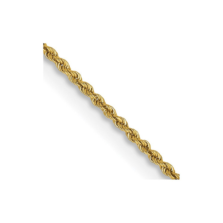 14K 18 inch 1.5mm Regular Rope with Lobster Clasp Chain 012S-18