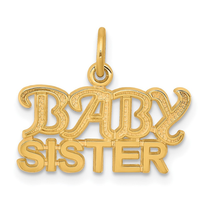 10K BABY SISTER Charm 10C128