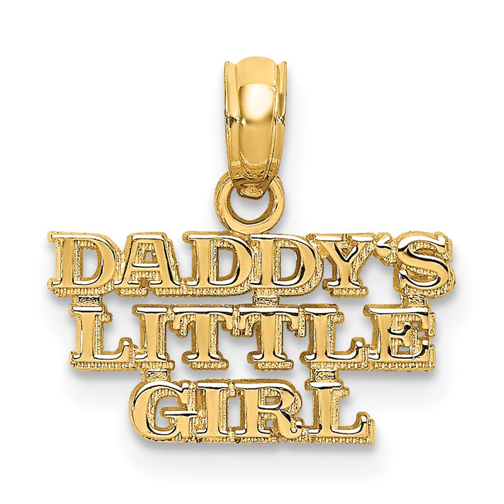 10k DADDYS LITTLE GIRL Charm 10K2699