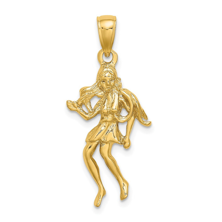 14k Large Virgo Zodiac Charm C3172