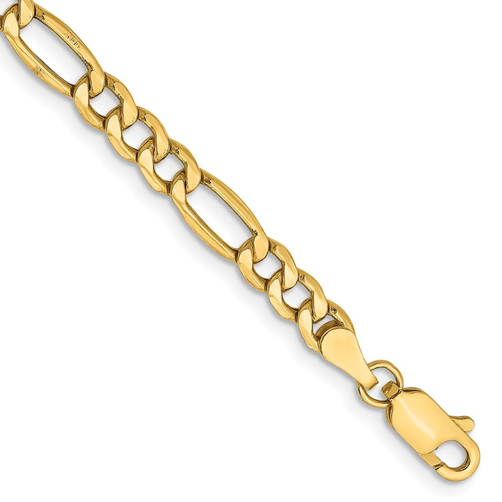 14k 4.2mm Semi-Solid Figaro Chain BC94-9
