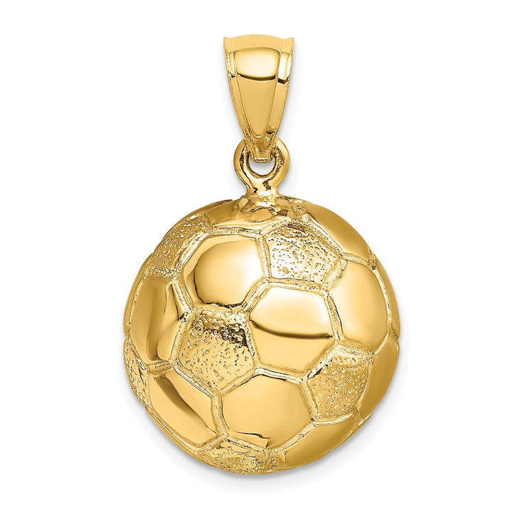 14k 3-D Soccerball Charm C3760