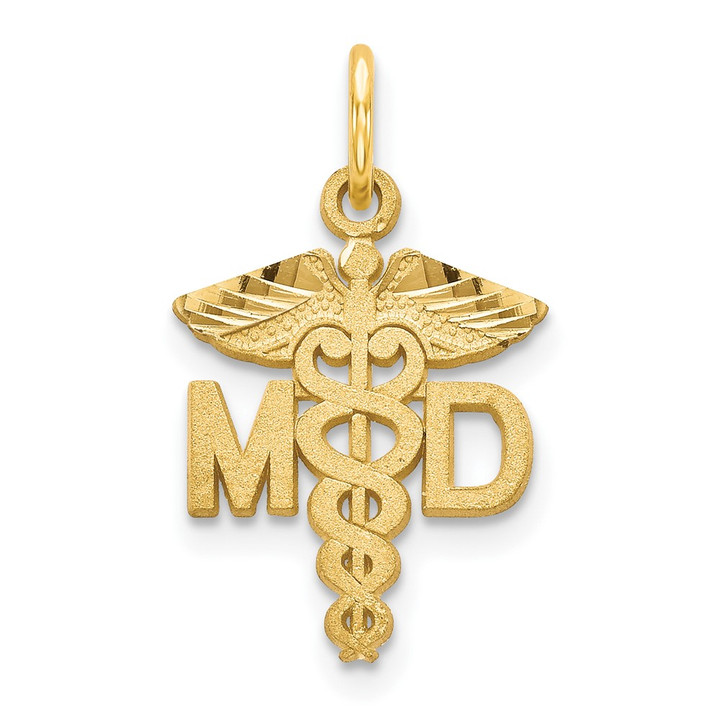 14k M.D. Caduceus Charm C430