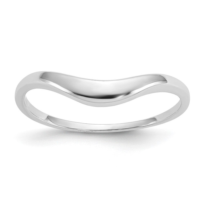 14k White Gold Swirl Ring D900