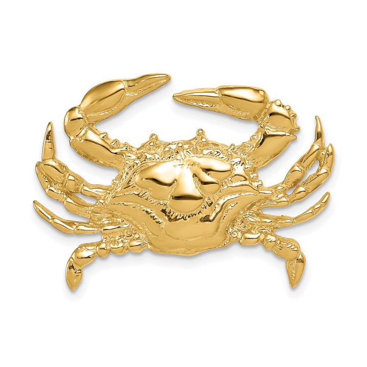 14k Blue Crab Slide D2851