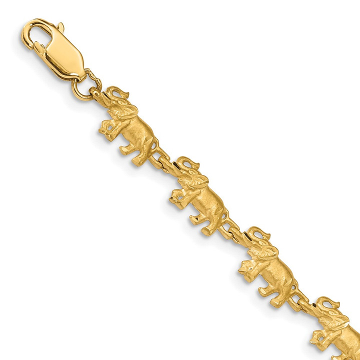 14K Elephant Bracelet FB1225-7
