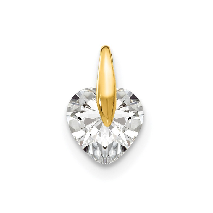 14k Madi K CZ Children's Heart Pendant GK868