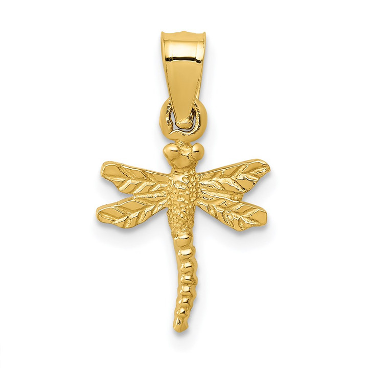 14K Dragonfly Pendant K3256